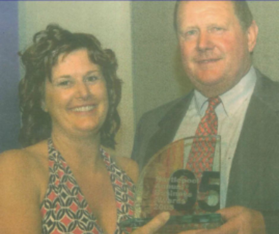 Vikki with her dad, Alan Jackson