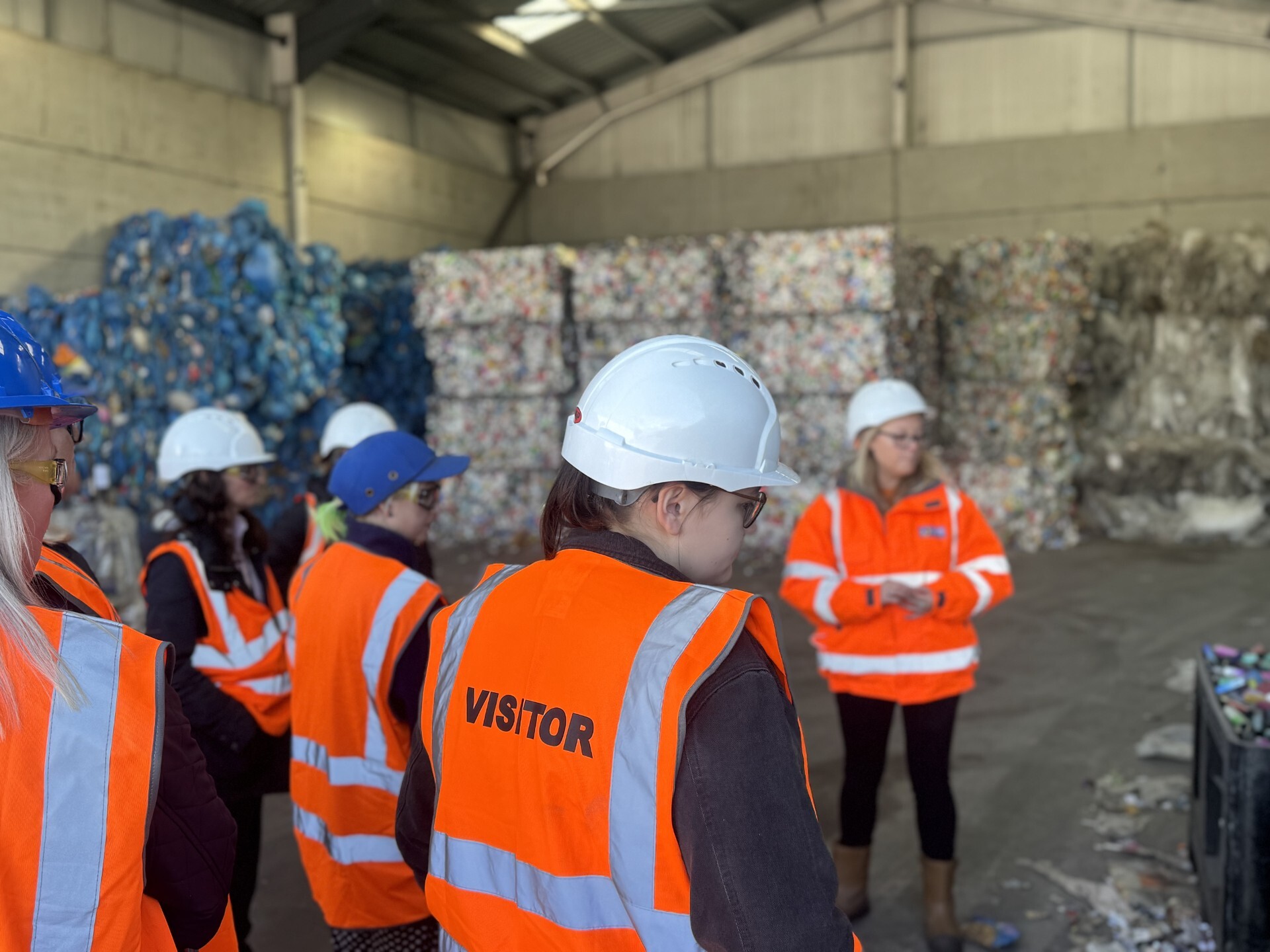 Staff and students on the tour