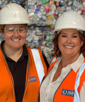 J&B Recycling team photo, celebrating 20 years of service