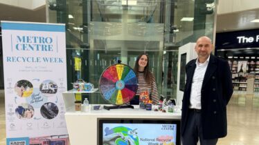 J&B Recycling and Cumbria Waste Group raise awareness of recycling and waste management at Metrocentre Gateshead