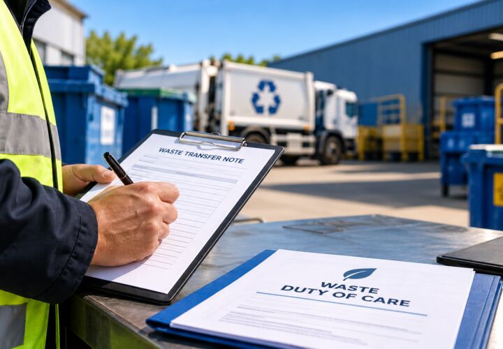 Duty of Care Waste Transfer Inspection at Recycling Yard
