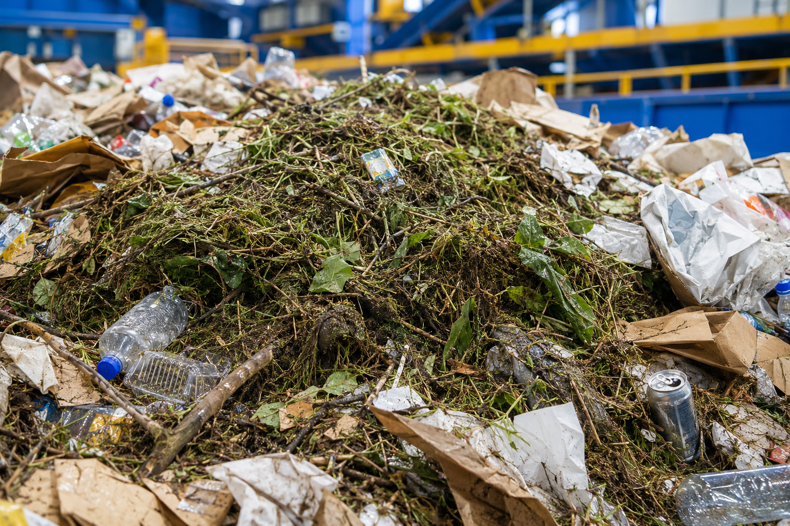 Garden waste within kerbside load